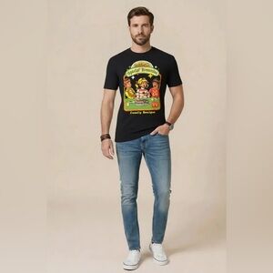 Retro Graphic Tee with Kids and Brownies